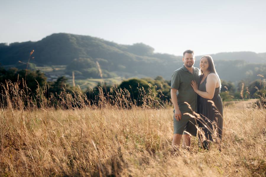 Janine und Jan im Feld